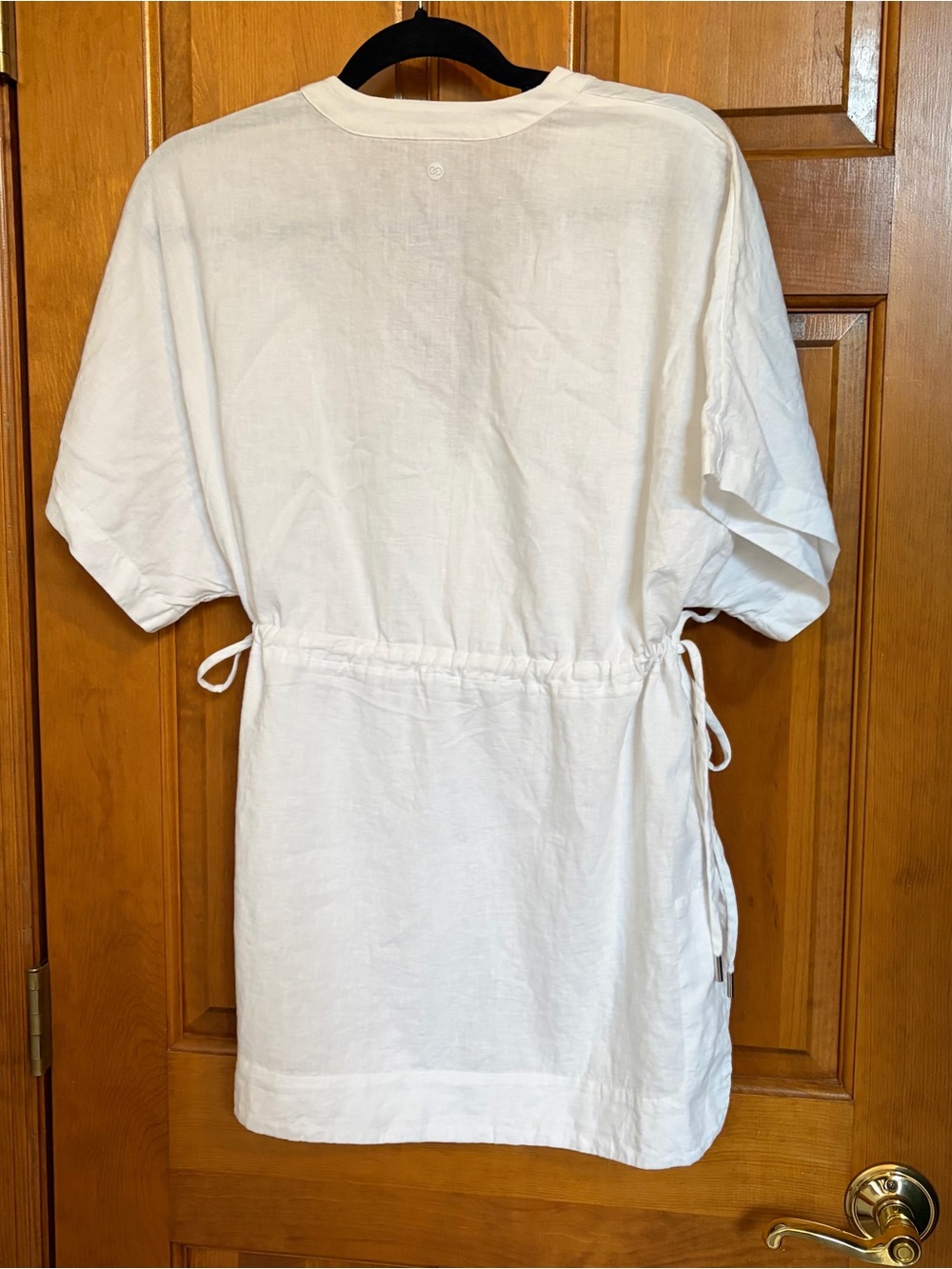 Calia Linen Blend White Coverup - Picture 3 of 7